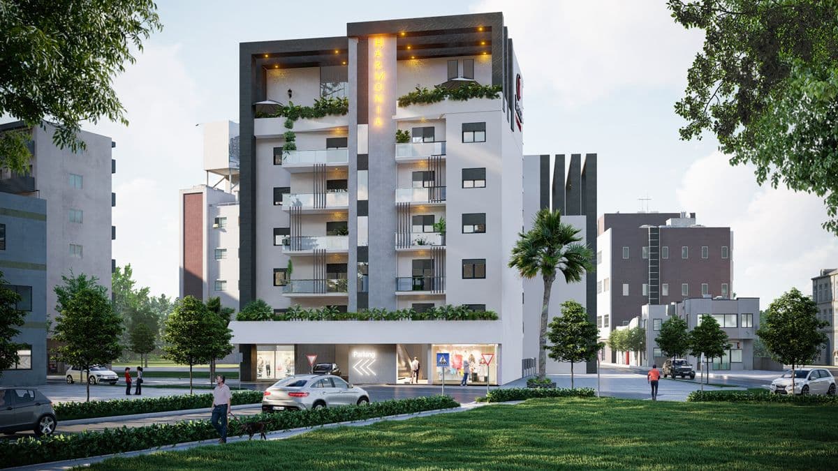 Accès principal de la Résidence Harmonia Bessa Promotion Immobilière